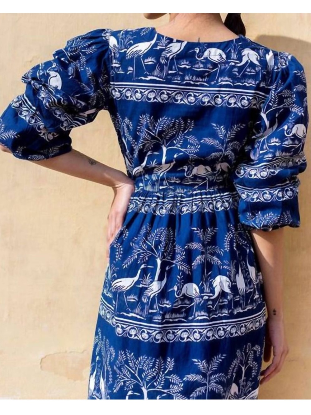 NEW Beyond By Vera Bianca Midi Dress in Harmony Blue coastal luxury.   2 - Picture 9 of 14